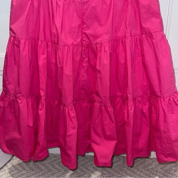 AQUA Ruffled Mini Dress Hot Pink Small - Picture 8 of 9